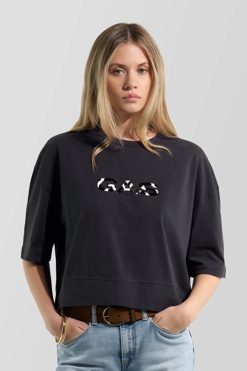 gas-saddy-gas-3929-t-shirt-damen-gr-m-perlen-stick image 1