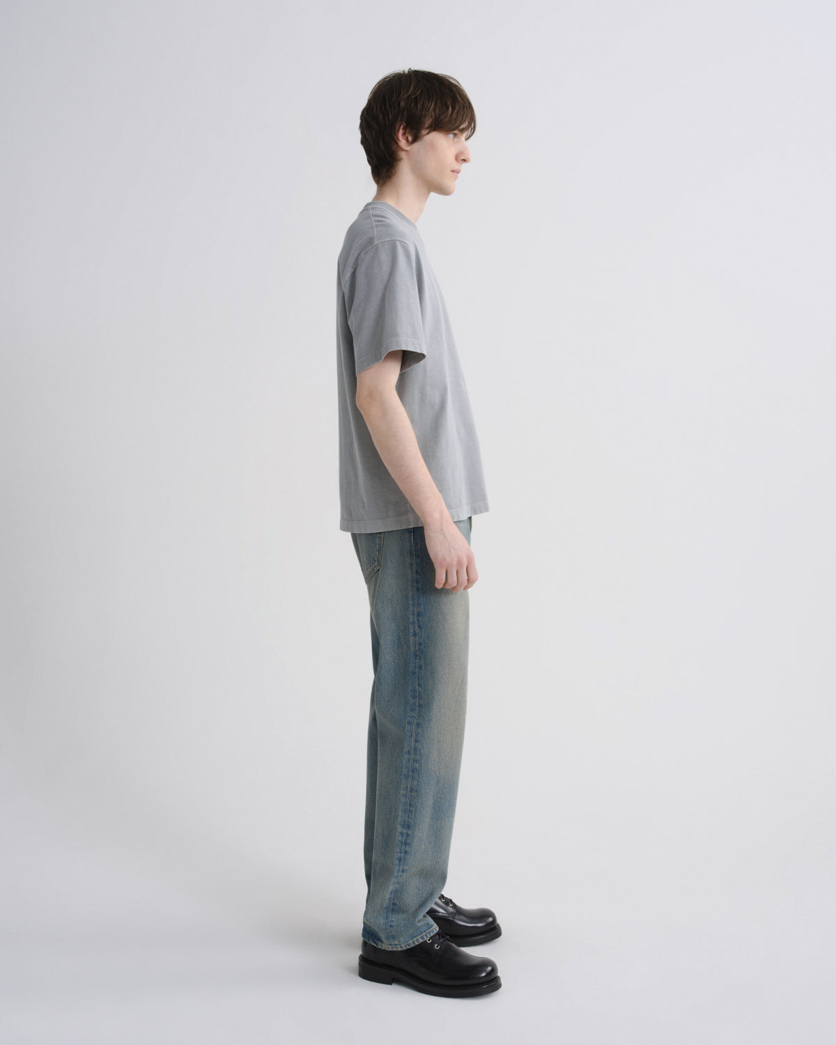agolde-asha-mock-neck-tee-t-shirt-flint-herren image 4