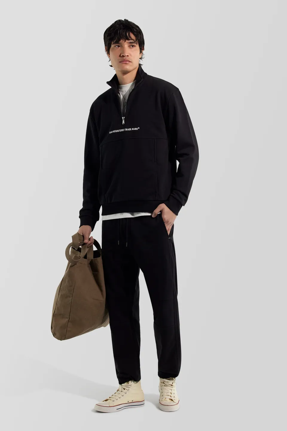 gas-dean-half-zip-0200-troyer-herren-baumwollmix image 1