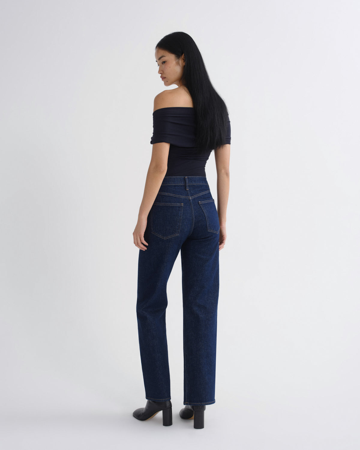 agolde-harper-straight-jean-stretch-reissue-dunkelblau image 2