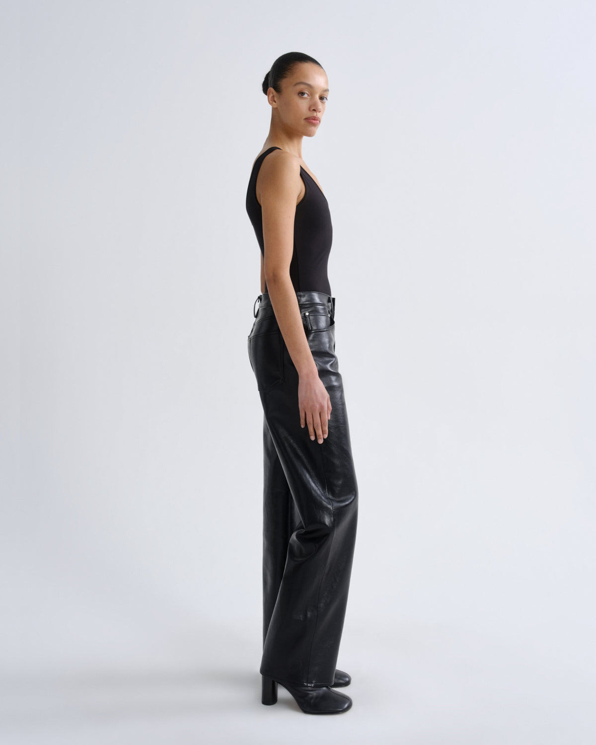 agolde-tora-bodysuit-body-schwarz-damen-tank-elastan image 4
