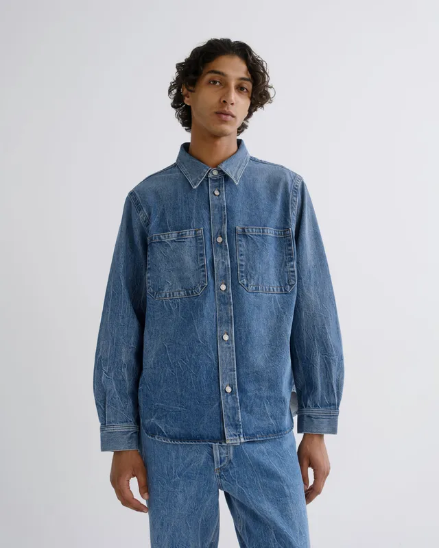 agolde-craven-jeanshemd-twist-blau-herren-relaxed image 1