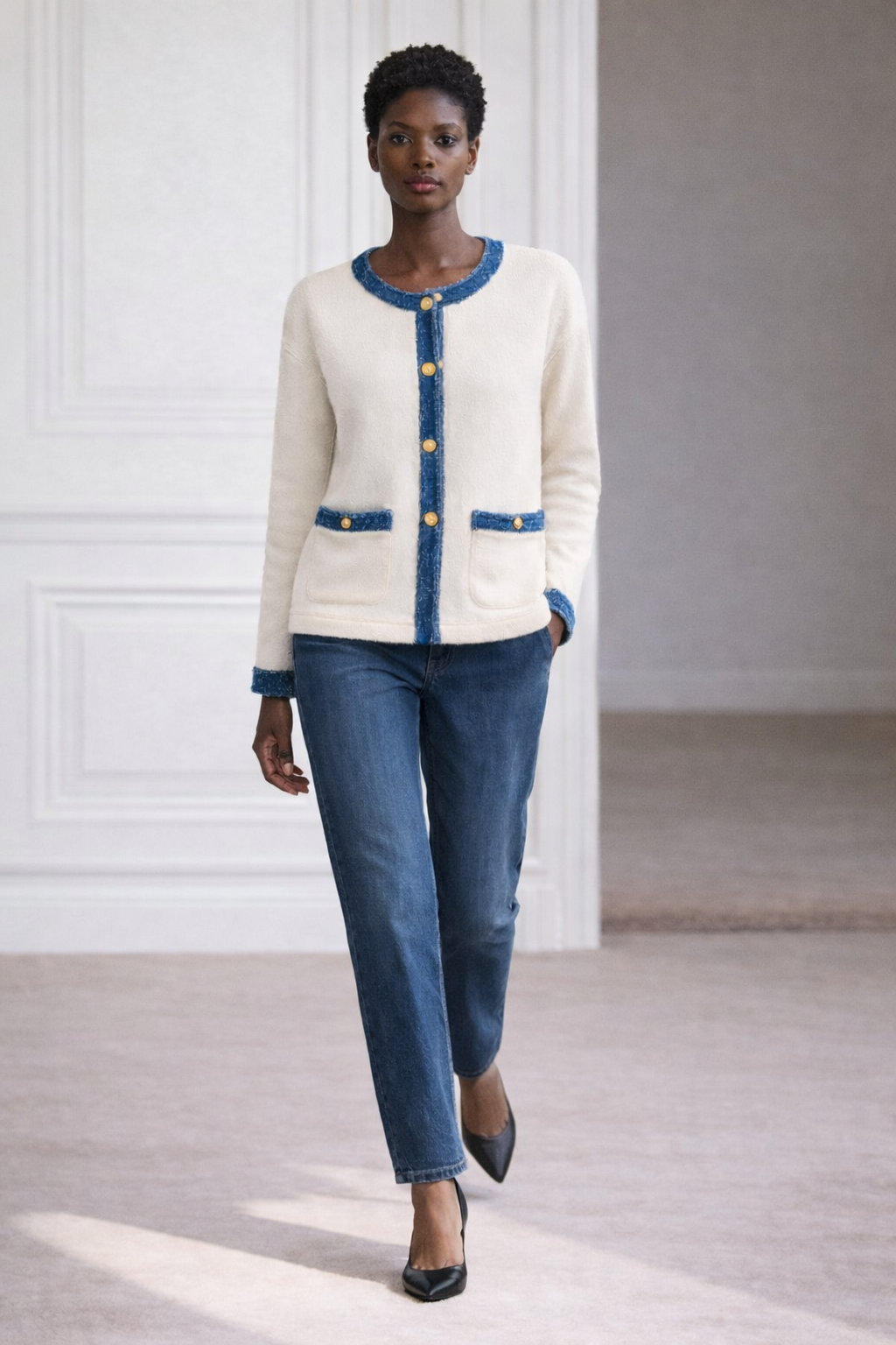 goldenim-paris-femme-gilet-blanc-weste-wei-rmellos image 1