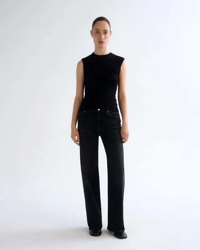 agolde-harper-straight-jean-hush-damenjeans-schwarz image 1