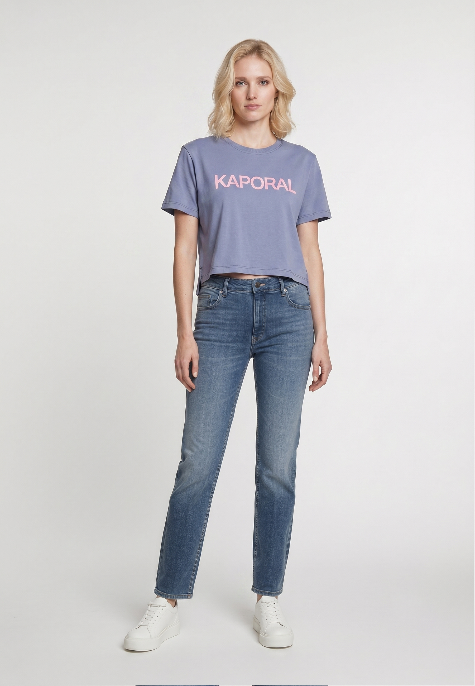 kaporal-kippa-t-shirt-hellblau-damen-mit-logo image 1